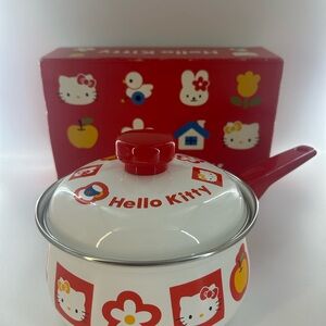 Hello Kitty Red and White Pot